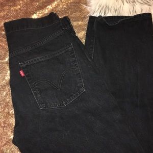Vintage Button Fly Black Denim Highwaisted Jeans